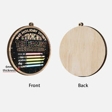 Load image into Gallery viewer, Personalized Christmas Family Layered Wood Ornament Gift 2022

