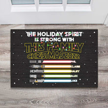 Load image into Gallery viewer, Personalized Christmas Family Doormat Custom Name Holiday Gift
