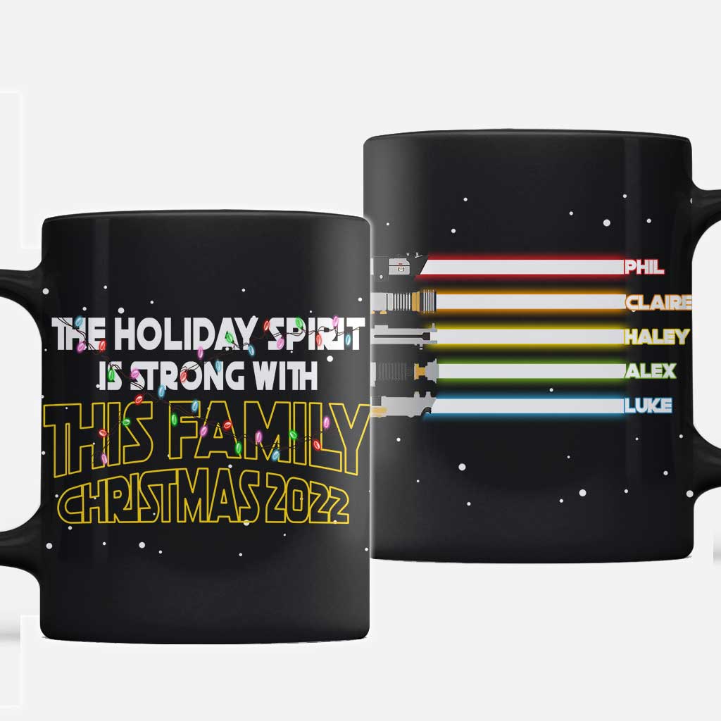 Personalized Christmas Family Mug Custom Name Gift 11oz