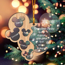 Load image into Gallery viewer, Personalized Christmas Layered Ornament for Grandma with Names
