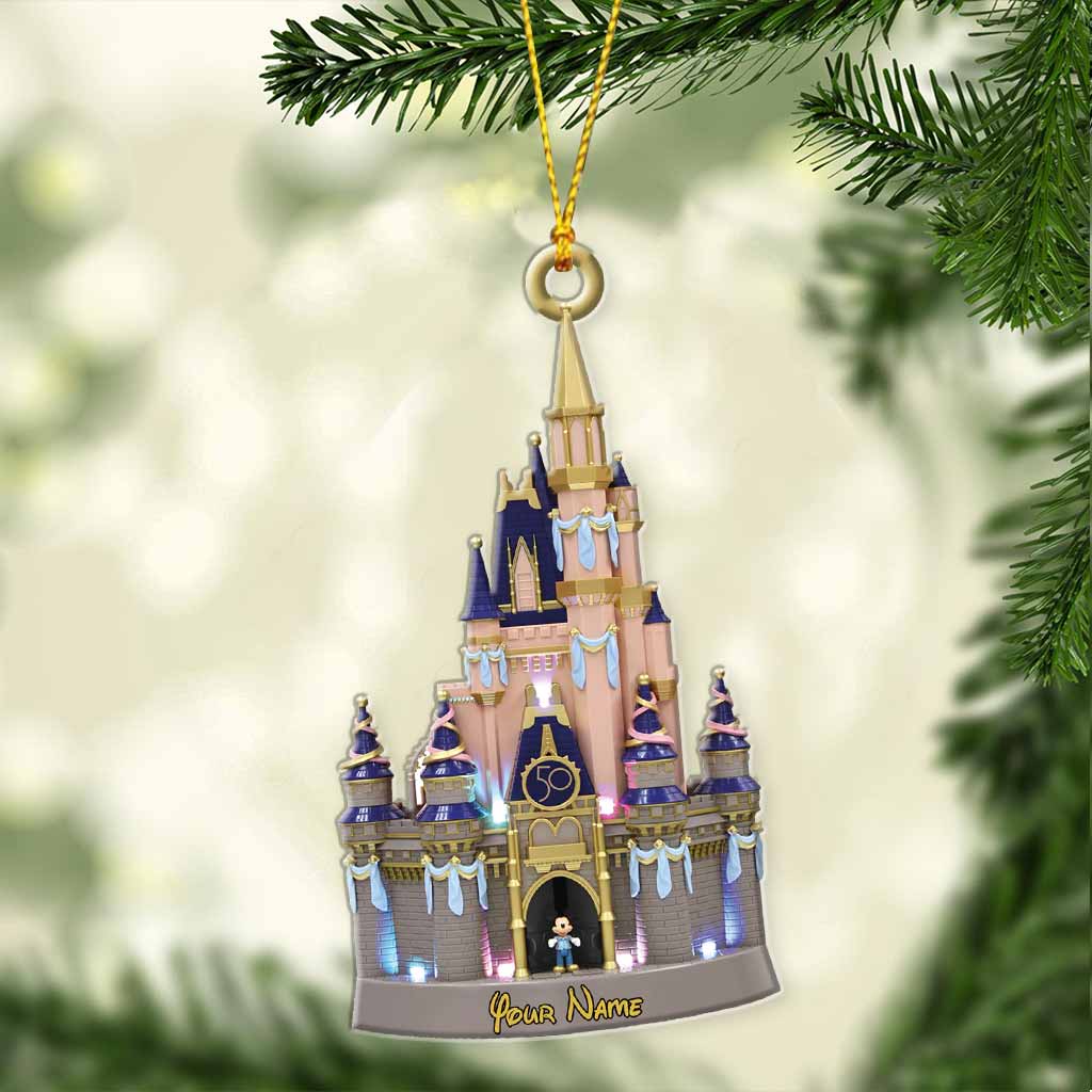 Personalized Christmas Mouse Ornament Custom Name Gift for Kids