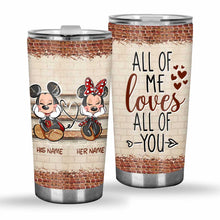 Load image into Gallery viewer, Personalized Mouse Tumbler Custom Name Gift for Couples
