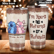 Load image into Gallery viewer, Personalized Ohana Tumbler Custom Name Gift for Couples
