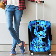 Load image into Gallery viewer, Personalized Ohana Luggage Cover Custom Name Travel Gift
