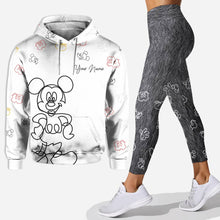 Load image into Gallery viewer, Personalized Mouse Hoodie and Leggings Set Custom Name Gift for Kids
