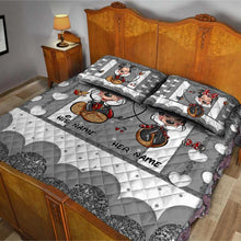 Load image into Gallery viewer, Personalized Mickey Mouse Quilt Set Custom Names | Unique Valentine Gift
