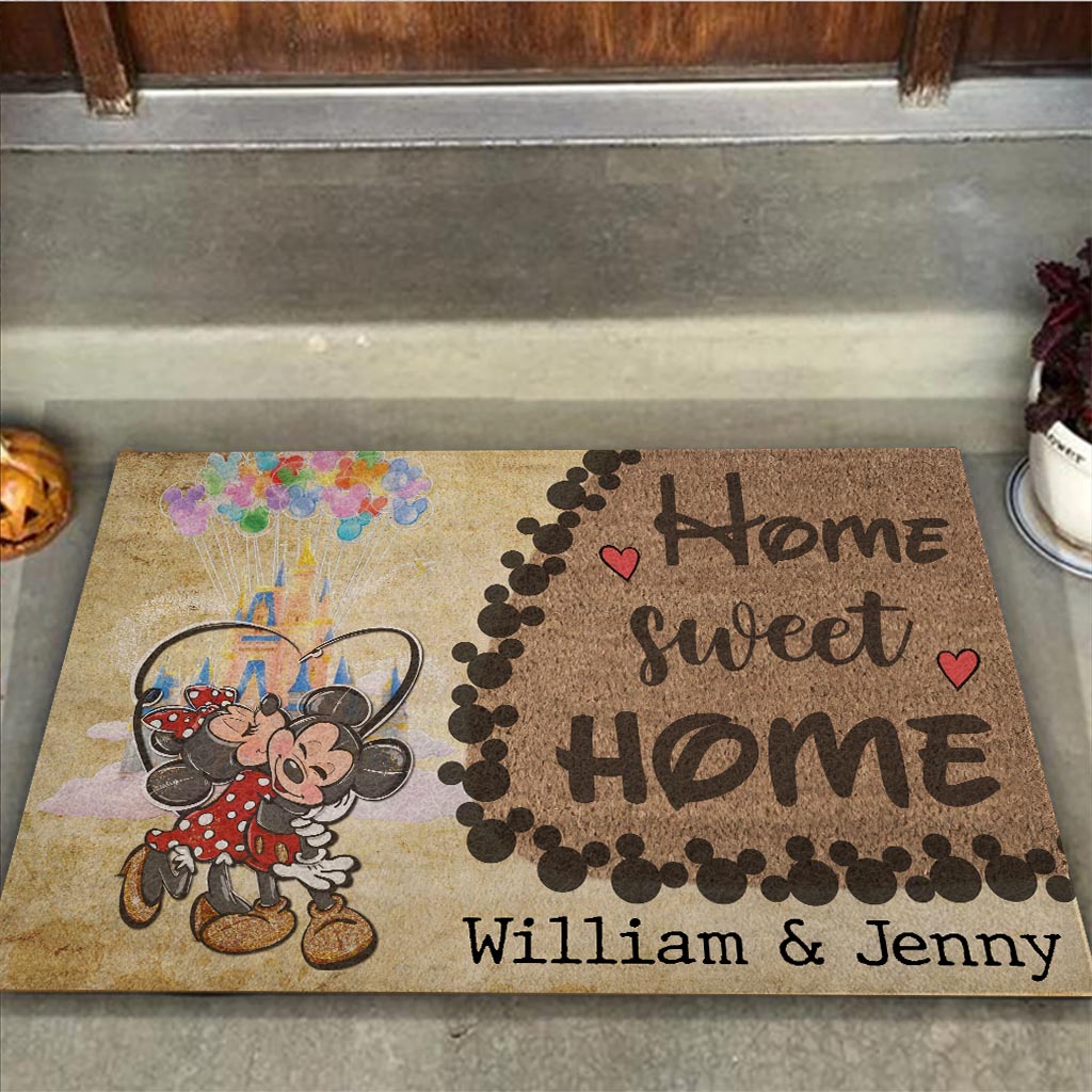 Personalized Home Sweet Home Doormat Custom Name Gift