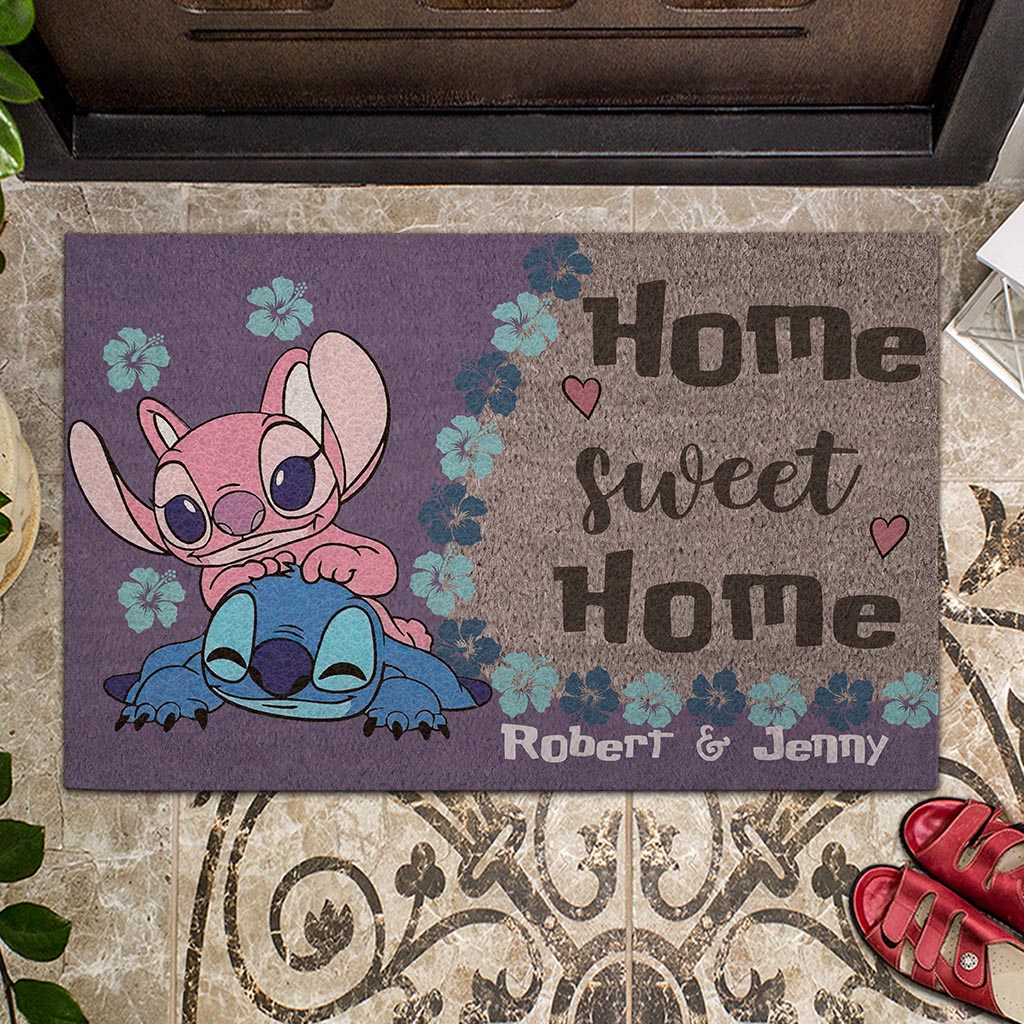 Personalized Ohana Doormat Custom Name Gift for Housewarming
