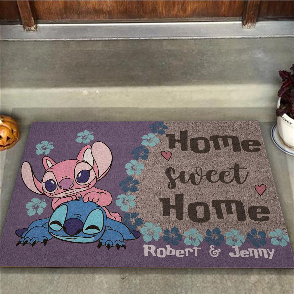 Personalized Ohana Doormat Custom Name Gift for Housewarming