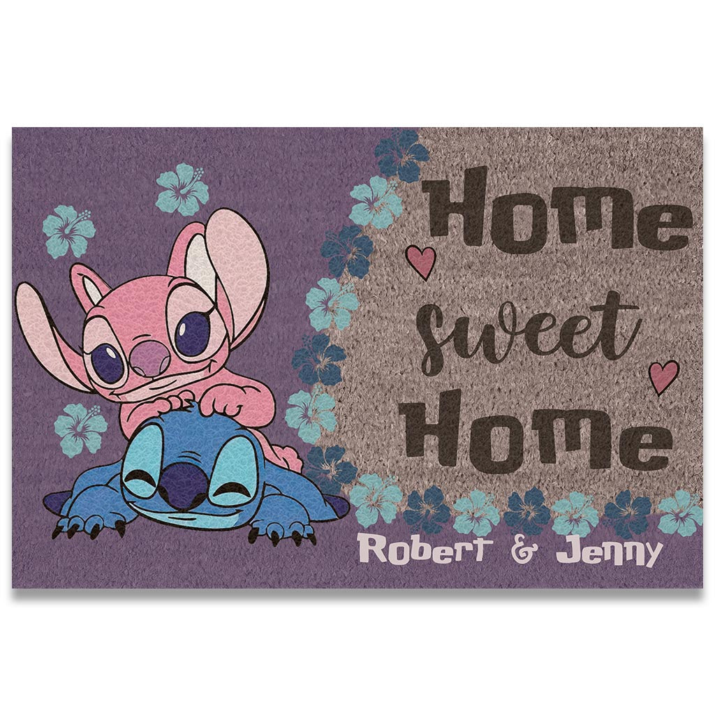 Personalized Ohana Doormat Custom Name Gift for Housewarming