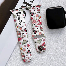 Load image into Gallery viewer, Personalized Christmas Apple Watch Band Custom Name Gift
