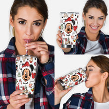 Load image into Gallery viewer, Personalized Christmas Mouse Tumbler Custom Name Gift
