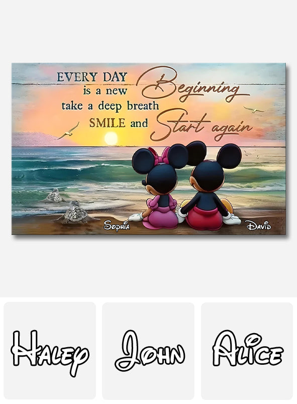 Personalized Mouse Canvas Print Inspirational Wall Art Gift