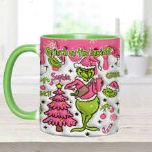 Load image into Gallery viewer, Personalized Grinch Accent Mug Custom Name Holiday Gift
