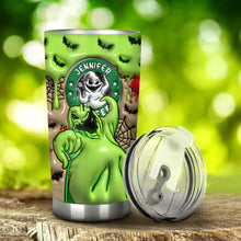 Load image into Gallery viewer, Personalized Nightmare Tumbler Custom Name Halloween Gift
