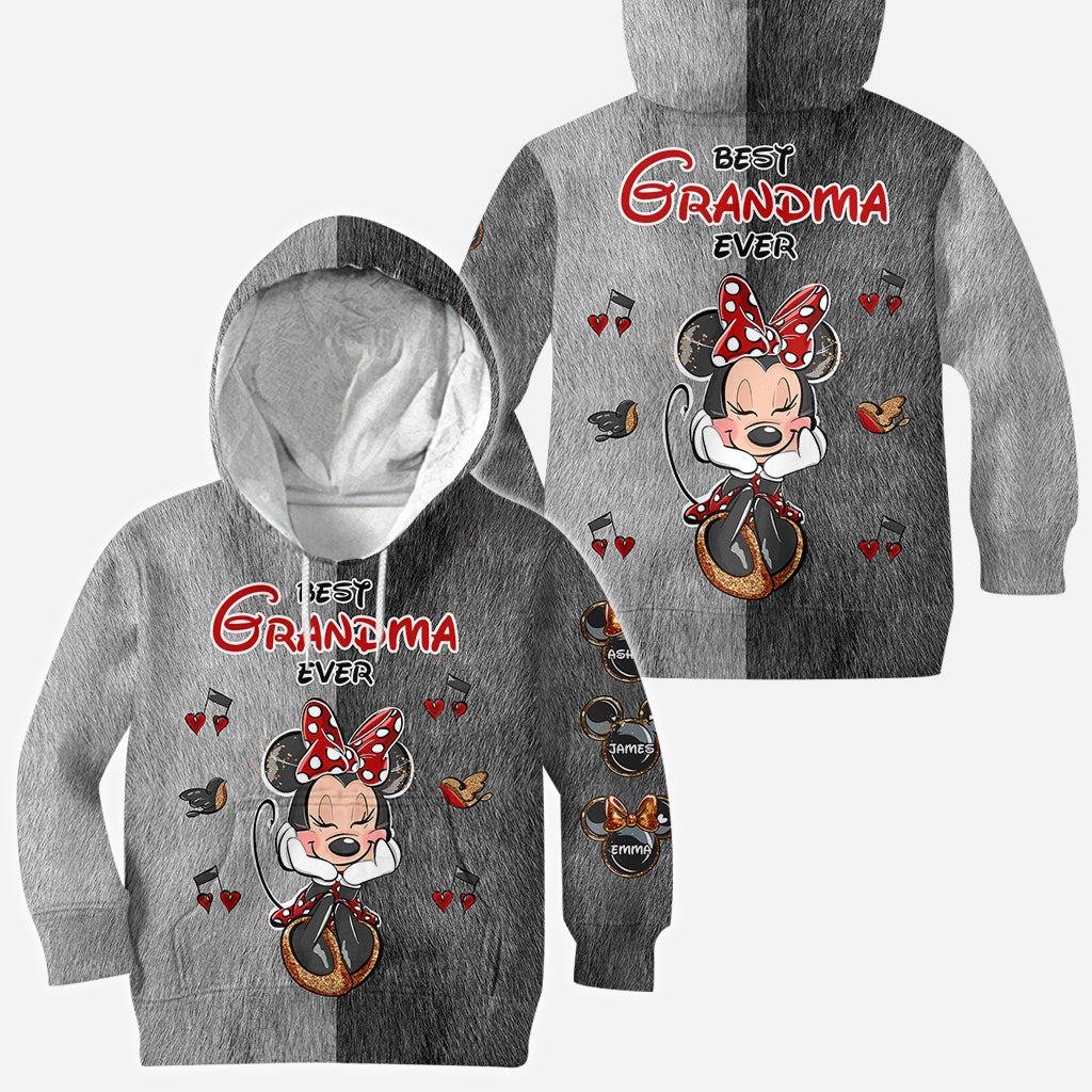 Personalized All Over Shirt Best Grandma Gift with Custom Names