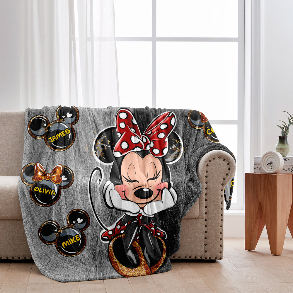 Personalized Minnie Mouse Blanket Best Grandma Ever Gift