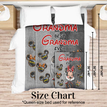 Load image into Gallery viewer, Personalized Minnie Mouse Blanket Best Grandma Ever Gift
