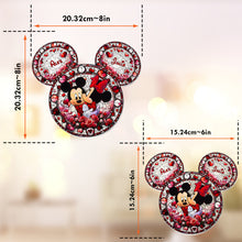 Load image into Gallery viewer, Personalized Mickey Mouse Couple Suncatcher Window Ornament Gift
