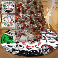 Load image into Gallery viewer, Personalized Nightmare Tree Skirt Custom Name Christmas Gift
