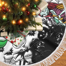 Load image into Gallery viewer, Personalized Nightmare Tree Skirt Custom Name Christmas Gift
