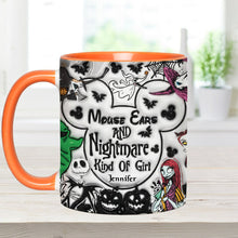 Load image into Gallery viewer, Personalized Mouse Ears Mug Unique Gift for Halloween Lover
