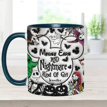 Load image into Gallery viewer, Personalized Mouse Ears Mug Unique Gift for Halloween Lover
