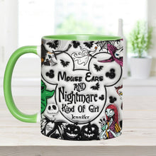 Load image into Gallery viewer, Personalized Mouse Ears Mug Unique Gift for Halloween Lover
