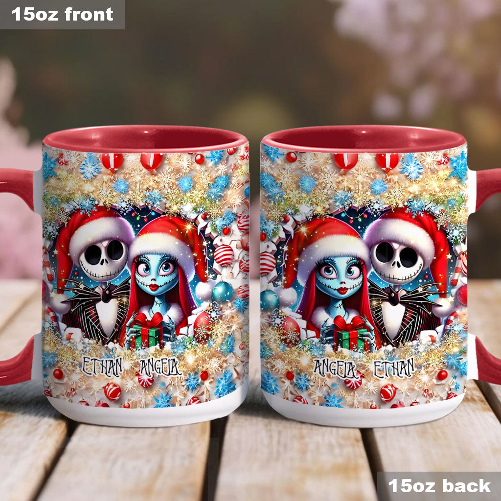 Personalized Nightmare Accent Mug with Custom Names Gift Idea
