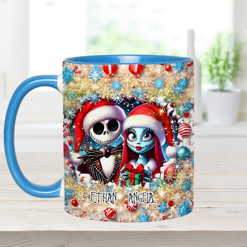 Personalized Nightmare Accent Mug with Custom Names Gift Idea
