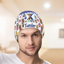 Load image into Gallery viewer, Personalized Kids Beanie Hat Custom Name Holiday Gift
