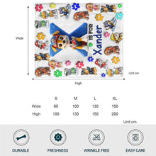 Load image into Gallery viewer, Personalized Kids Blanket Featuring Paw Patrol Theme for Birthdays
