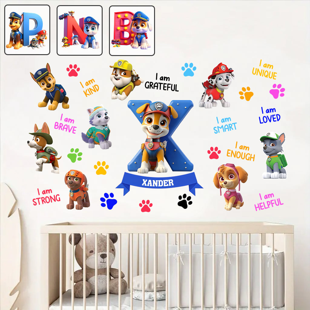 Personalized Kids Wall Decal with Inspirational Quotes for Nursery