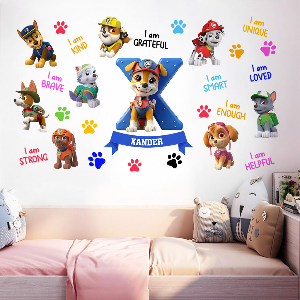 Personalized Kids Wall Decal with Inspirational Quotes for Nursery