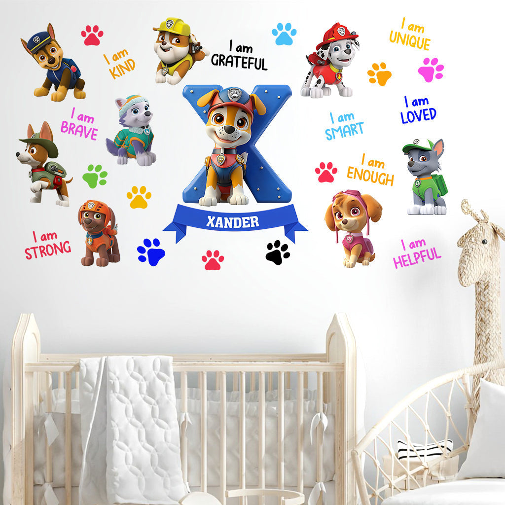 Personalized Kids Wall Decal with Inspirational Quotes for Nursery