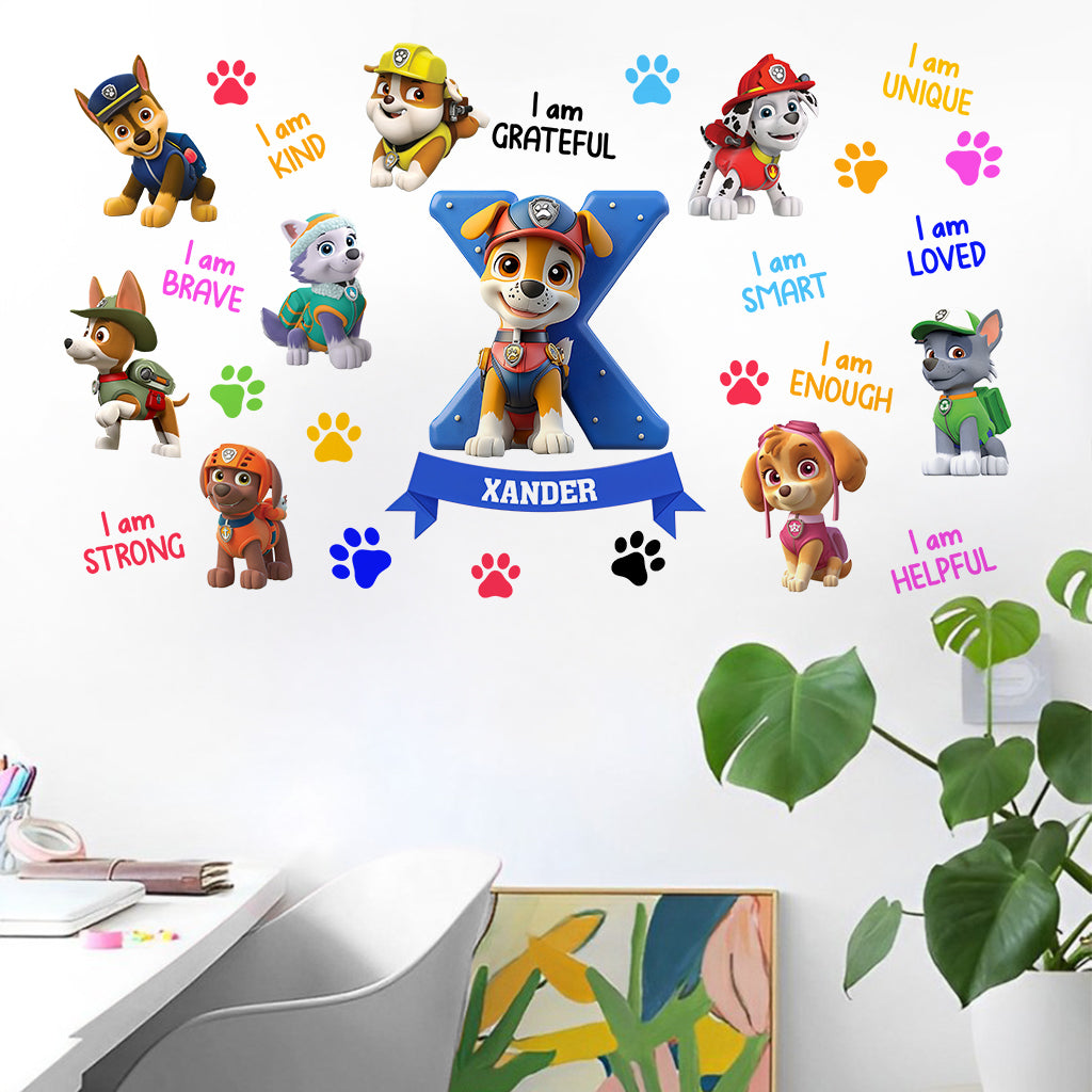 Personalized Kids Wall Decal with Inspirational Quotes for Nursery