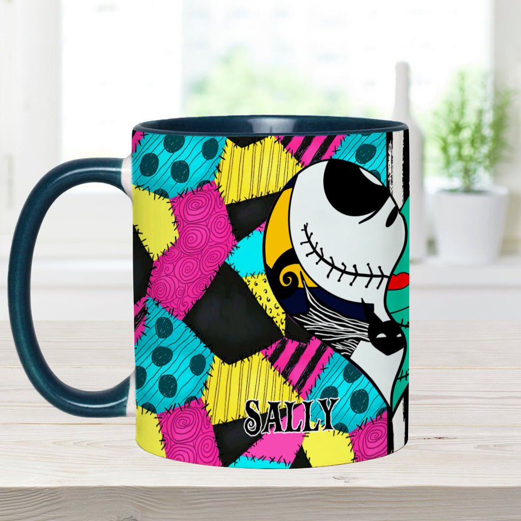 Personalized Nightmare Accent Mug Custom Name Gift for Couples