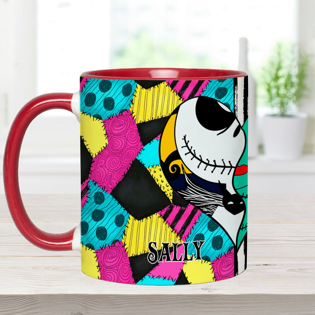 Personalized Nightmare Accent Mug Custom Name Gift for Couples