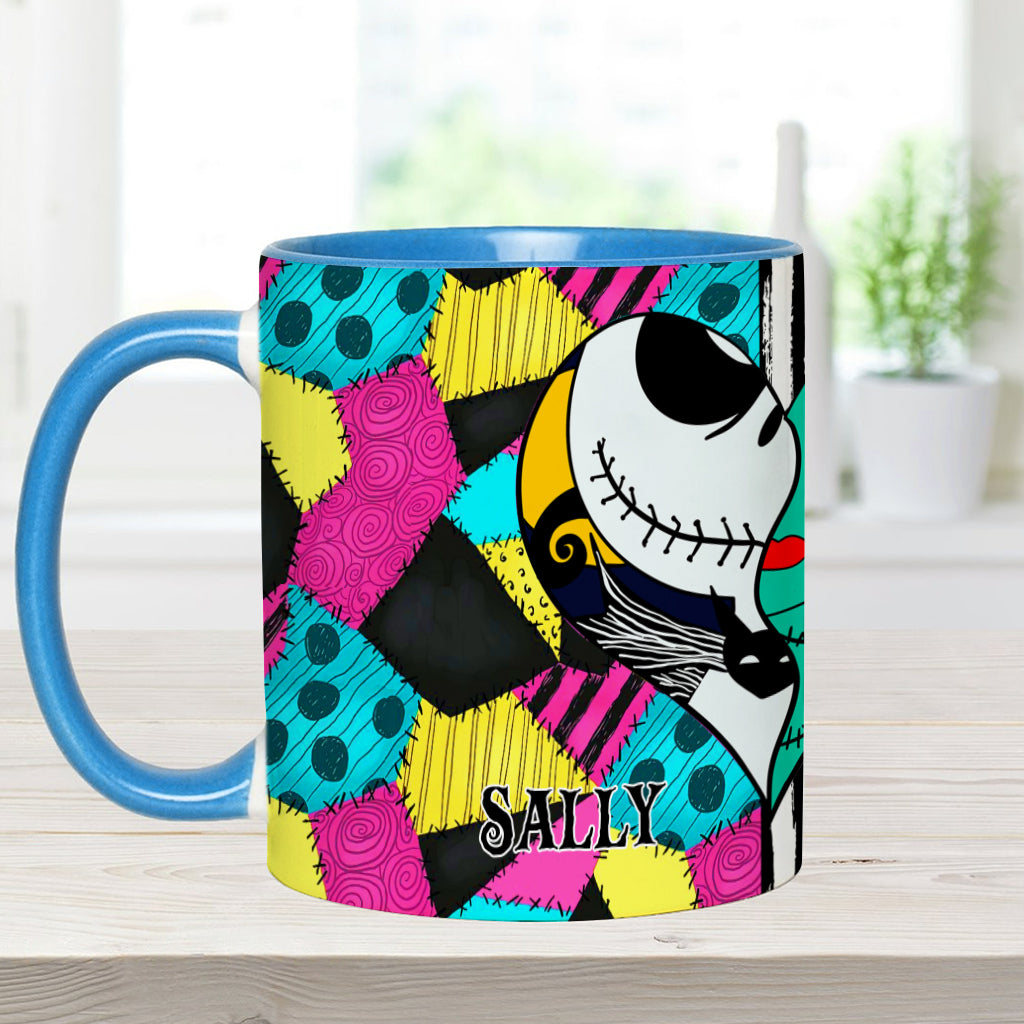 Personalized Nightmare Accent Mug Custom Name Gift for Couples