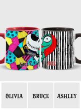 Load image into Gallery viewer, Personalized Nightmare Accent Mug Custom Name Gift for Couples
