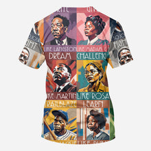 Load image into Gallery viewer, Personalized All Over Shirt Featuring African American Icons for Unique Gifts
