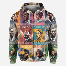 Load image into Gallery viewer, Personalized All Over Shirt Featuring African American Icons for Unique Gifts

