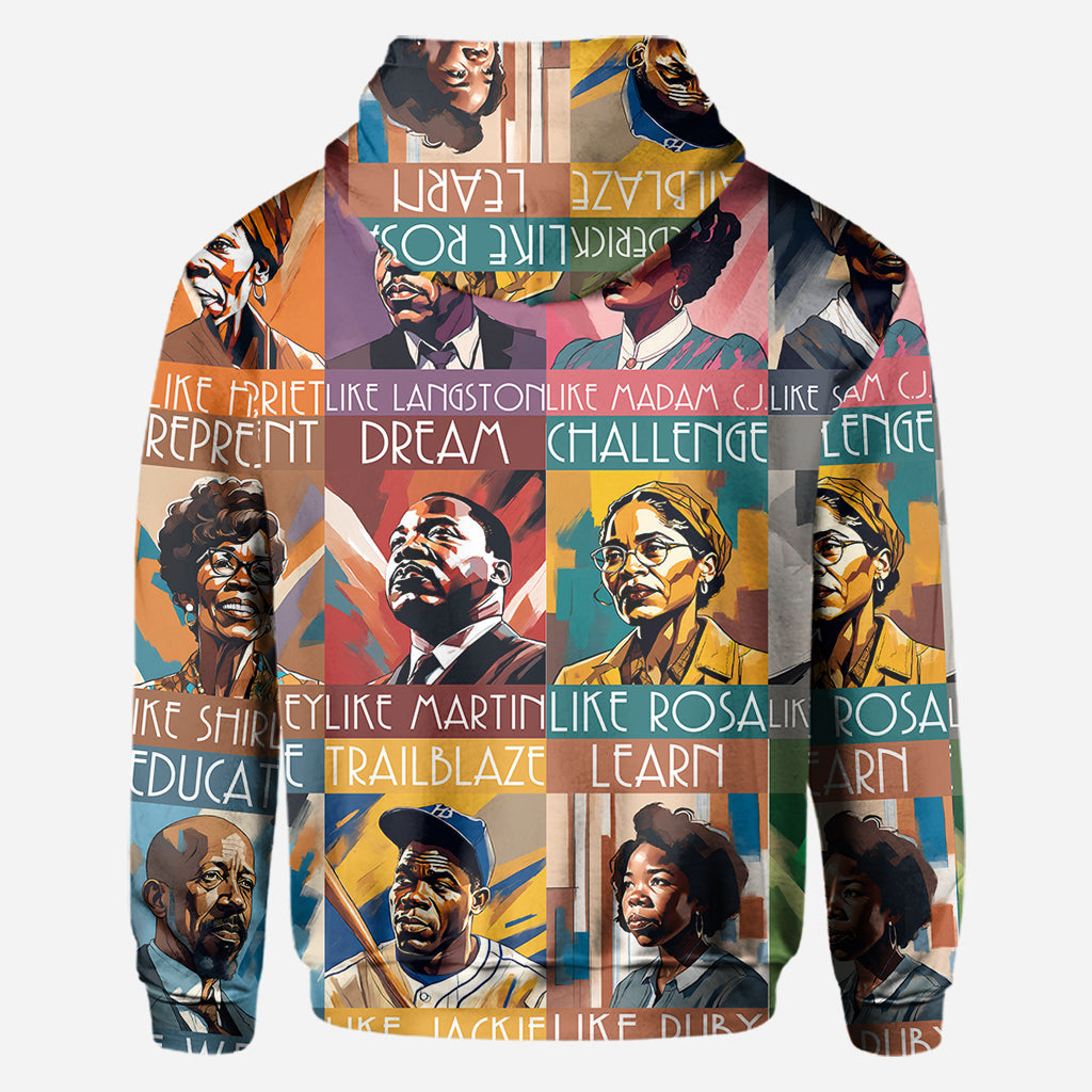 Personalized All Over Shirt Featuring African American Icons for Unique Gifts