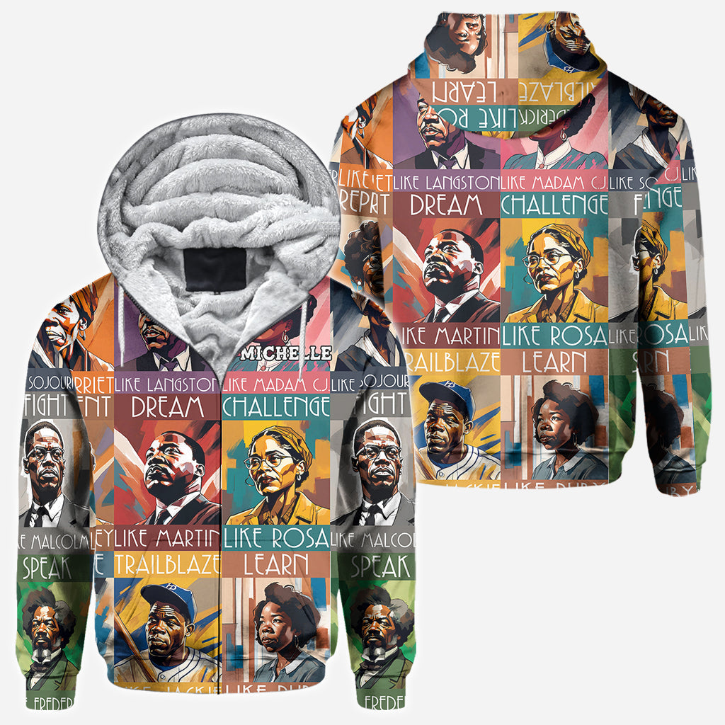 Personalized All Over Shirt Featuring African American Icons for Unique Gifts