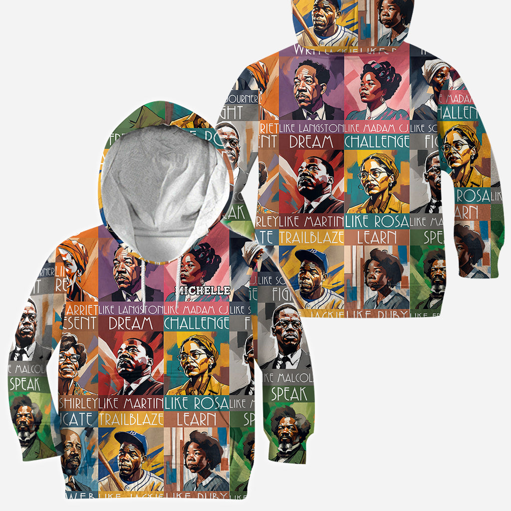 Personalized All Over Shirt Featuring African American Icons for Unique Gifts