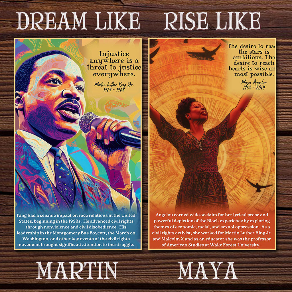 Personalized African American Canvas Art Inspirational Quotes Gift