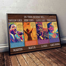 Load image into Gallery viewer, Personalized African American Canvas Art Inspirational Quotes Gift
