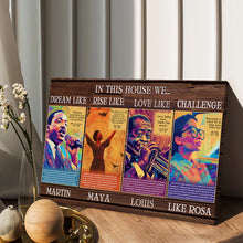 Load image into Gallery viewer, Personalized African American Canvas Art Inspirational Quotes Gift
