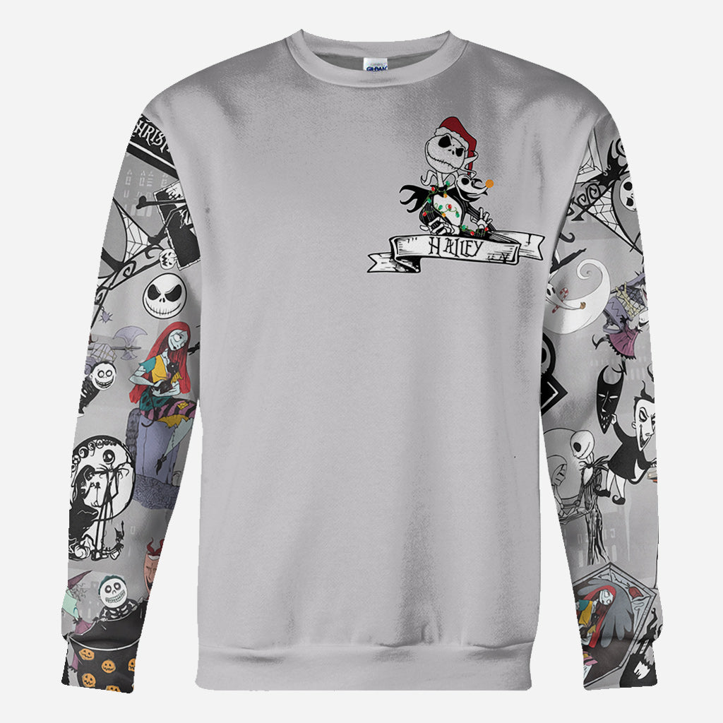 Personalized Nightmare Before Christmas All Over Shirt Gift