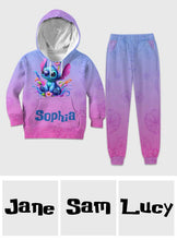 Load image into Gallery viewer, Personalized Kids Hoodie &amp; Jogger Set with Custom Name for Adventures
